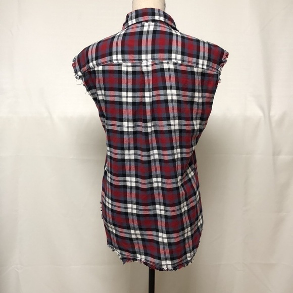Uk2la Plaid Sleeveless Top -> Uk2la Plaid Sleeveless Top - Picture 5 of 8